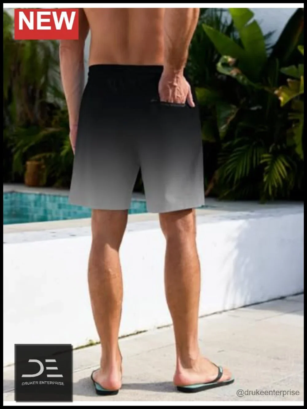 Men Swim Trunks with Compression Liner 7